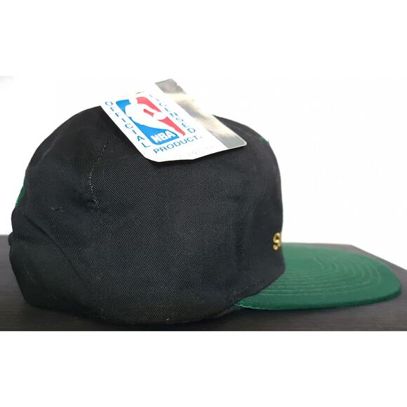 NEW Seattle Supersonics 90s Logo 7 snapback hat black green NBA Sonics vintage - Picture 2 of 10